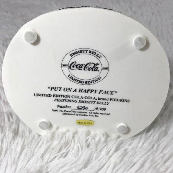 Vintage Coca-Cola Limited Edition Emmett Kelly 'Put on a Happy Face' Figurine - Picture 11 of 16